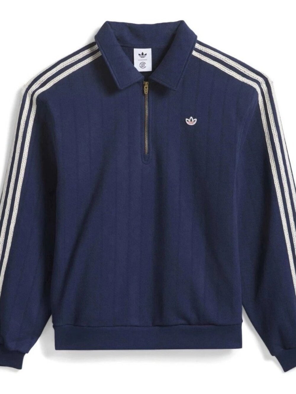 Adidas & Clot Edison Chen Crew Quater/Zip Sweatshirt Size XXL 2XL JM7097